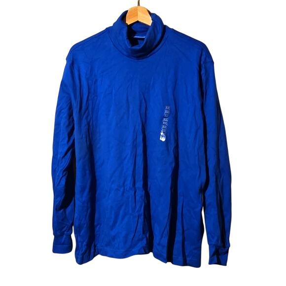 Karen Scott Tops - NWT Karen Scott Royal Blue Cotton Turtleneck Size 2X Plus Originally $19! 0112